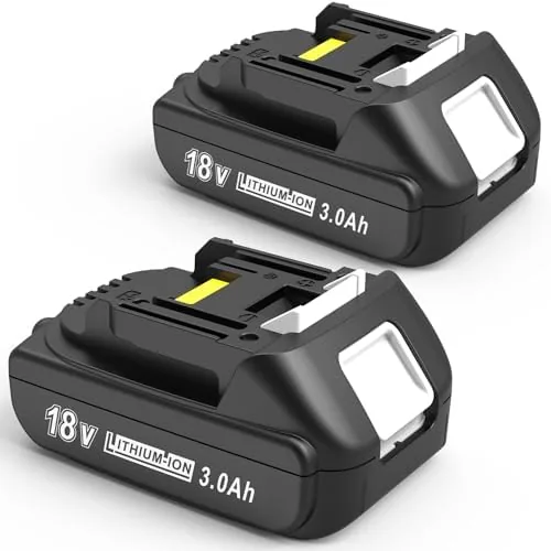 worthmah 2 pack 30ah 18 volt battery replace for makita 18v battery bl1815 bl1840b compatible with makita 18v battery chargers and cordless power tools